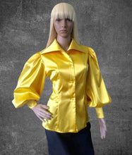 Load image into Gallery viewer, Satin Puff Sleeve Top
