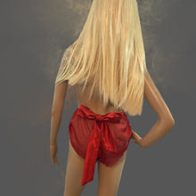 Load image into Gallery viewer, So Fine Chiffon French Knickers in Red With Satin Waist Band