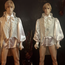 Load image into Gallery viewer, English Regency Double Bressted Men&#39;s Vest in Snow White