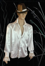 Load image into Gallery viewer, English Regency Mens Satin Shirt in Sizes S M L XL 2XL 3XL