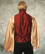 Load image into Gallery viewer, Modern Fit 100% Silk Embroidered Men&#39;s Vest English Regency entire