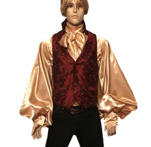 Load image into Gallery viewer, Modern Fit 100% Silk Embroidered Men&#39;s Vest English Regency entire