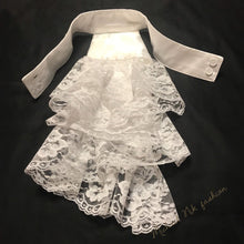 Load image into Gallery viewer, Silk Detachable Jabot with Lace Details