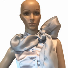 Load image into Gallery viewer, Cold-Shoulder Satin &amp; Silk Organza Culture Top