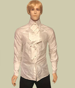 Men's Raglan Sleeve Silk Dressy Shirt