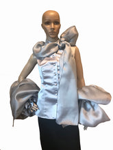 Load image into Gallery viewer, Cold-Shoulder Satin &amp; Silk Organza Culture Top