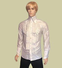 Load image into Gallery viewer, Men&#39;s Silk Ruffled Details Shirt