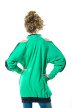 Load image into Gallery viewer, Open Shoulder Cotton Knit Turtleneck Sweater